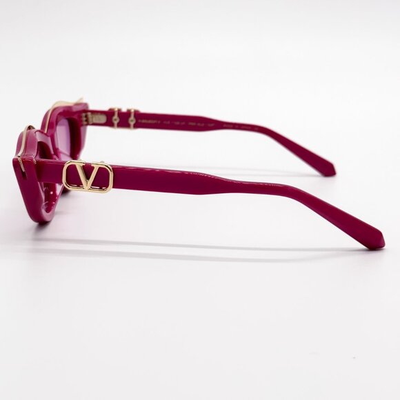 NEW VALENTINO V-GOLDCUT VLS-114D PINK WOMEN CAT EYE SUNGLASSES VALENTINO - Picture 7 of 11